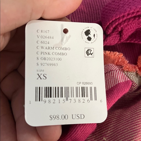 Free People Pink and Cream Pajama Pants - Picture 10 of 12